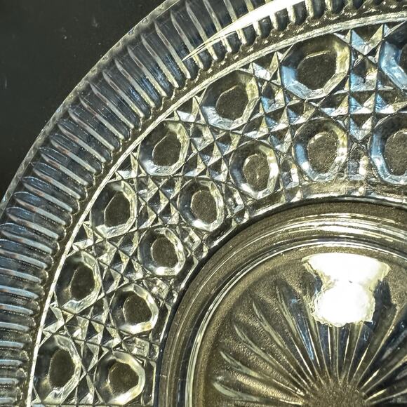 Vintage Federal Glass Windsor Clear Service Plate 11" - Picture 4 of 6
